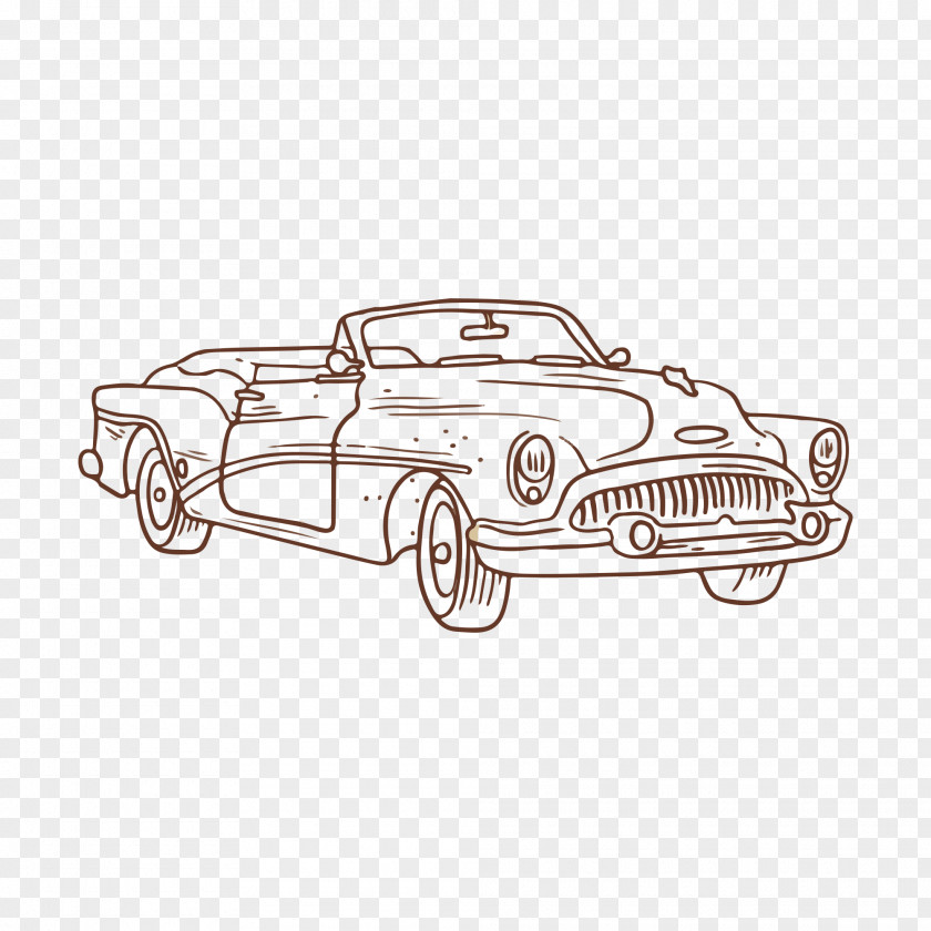 Automotive Artwork Vintage Car PNG