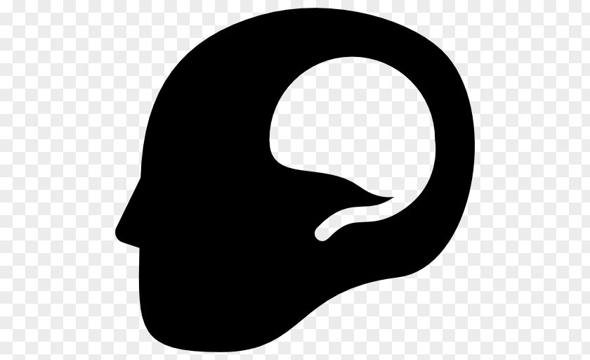 Bald Human Head Brain Silhouette PNG
