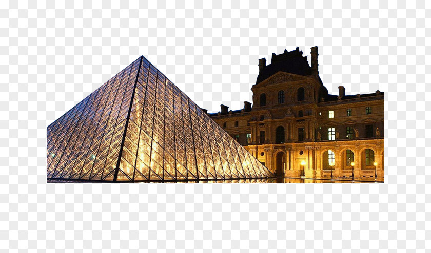France Louvre Musxe9e Du Eiffel Tower Pyramid Museum Travel PNG