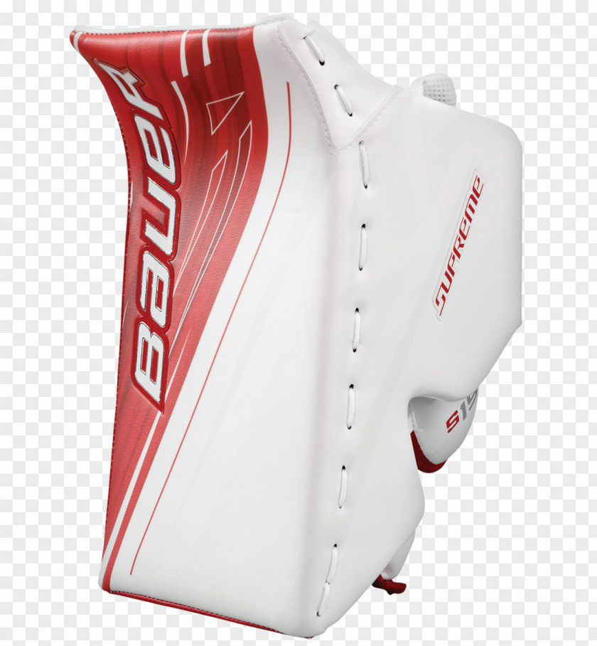 Hockey Blocker Goaltender Ice Equipment Bauer PNG