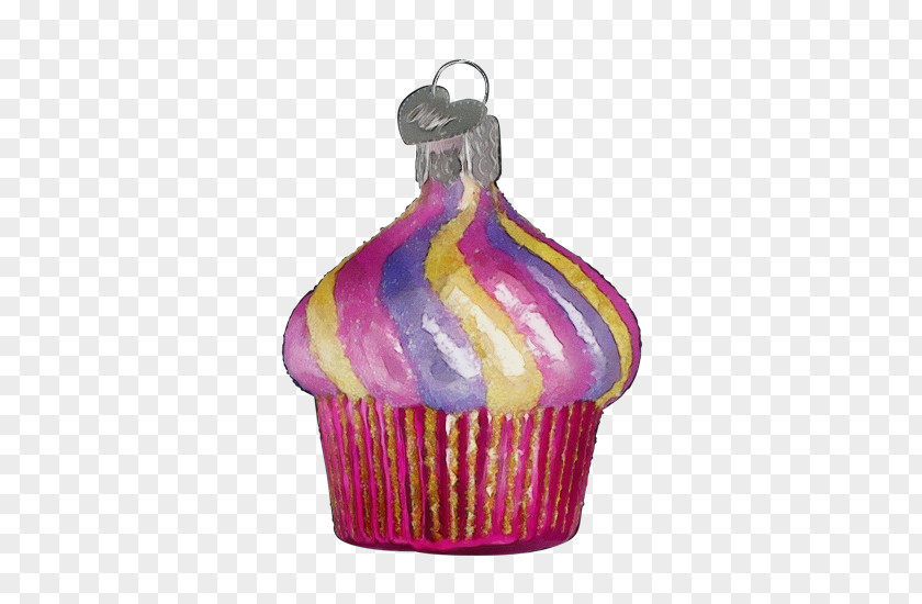 Icing Party Supply Pink Violet Purple Magenta Cupcake PNG
