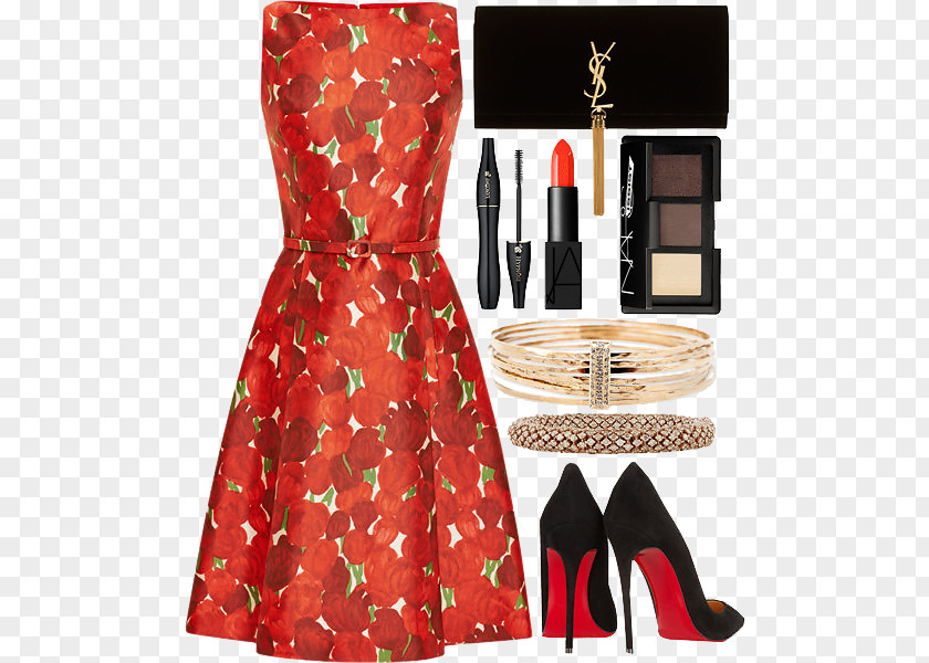 Luxury Dress With Noble Red Light Designer New Look PNG