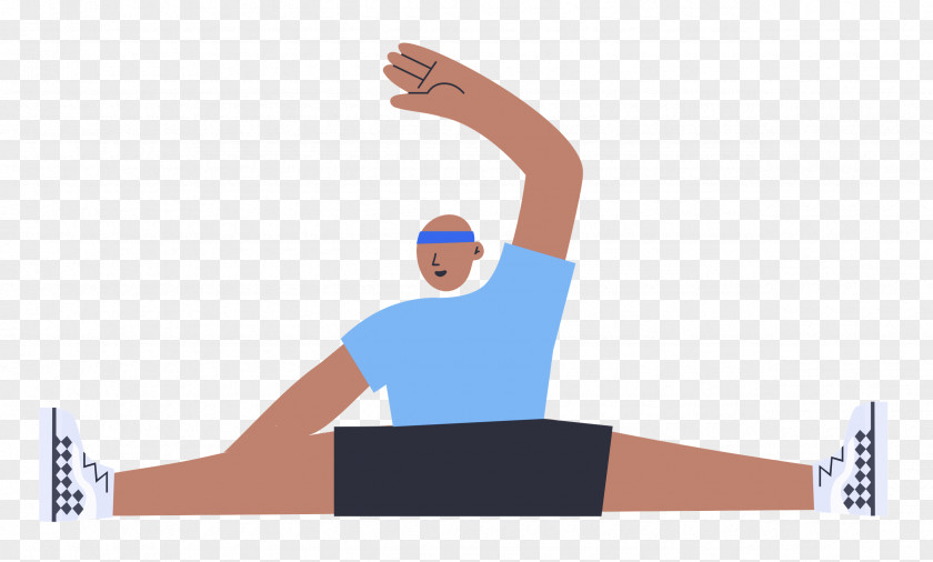 Sitting Floor Stretching Sports PNG