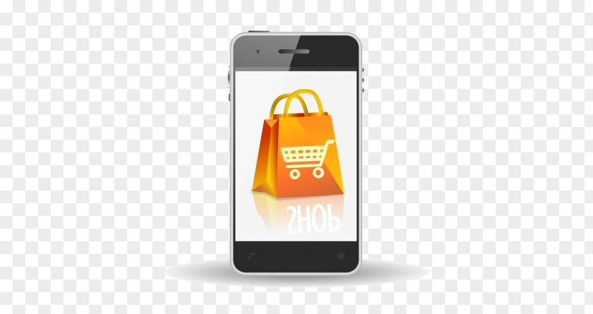 Smartphone Shopping Bags & Trolleys Mobile Commerce Cart PNG
