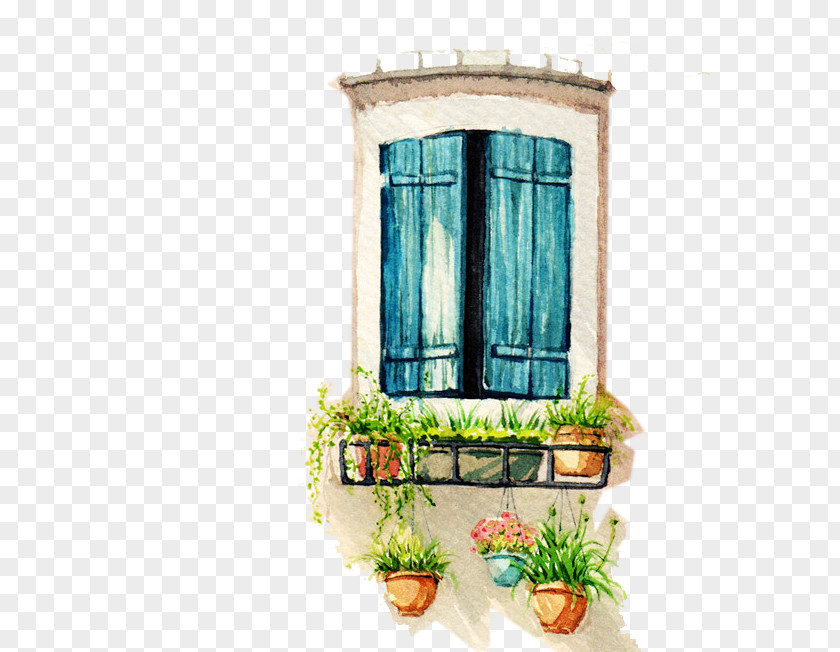Hand Painted Windows Microsoft PNG