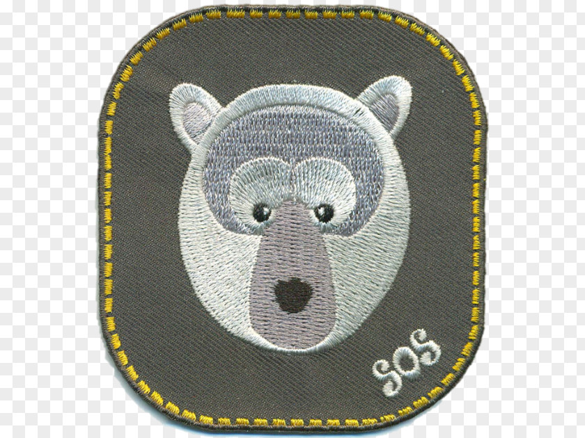 Polar Bear Embroidered Patch Iron-on Tiger PNG