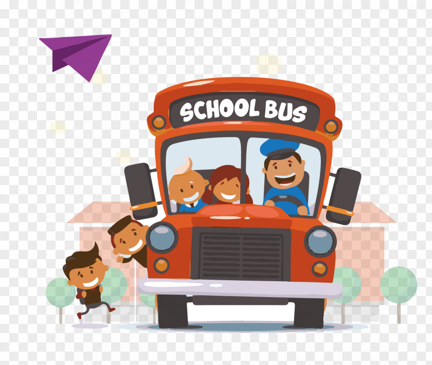 School Bus Material Student Driver PNG