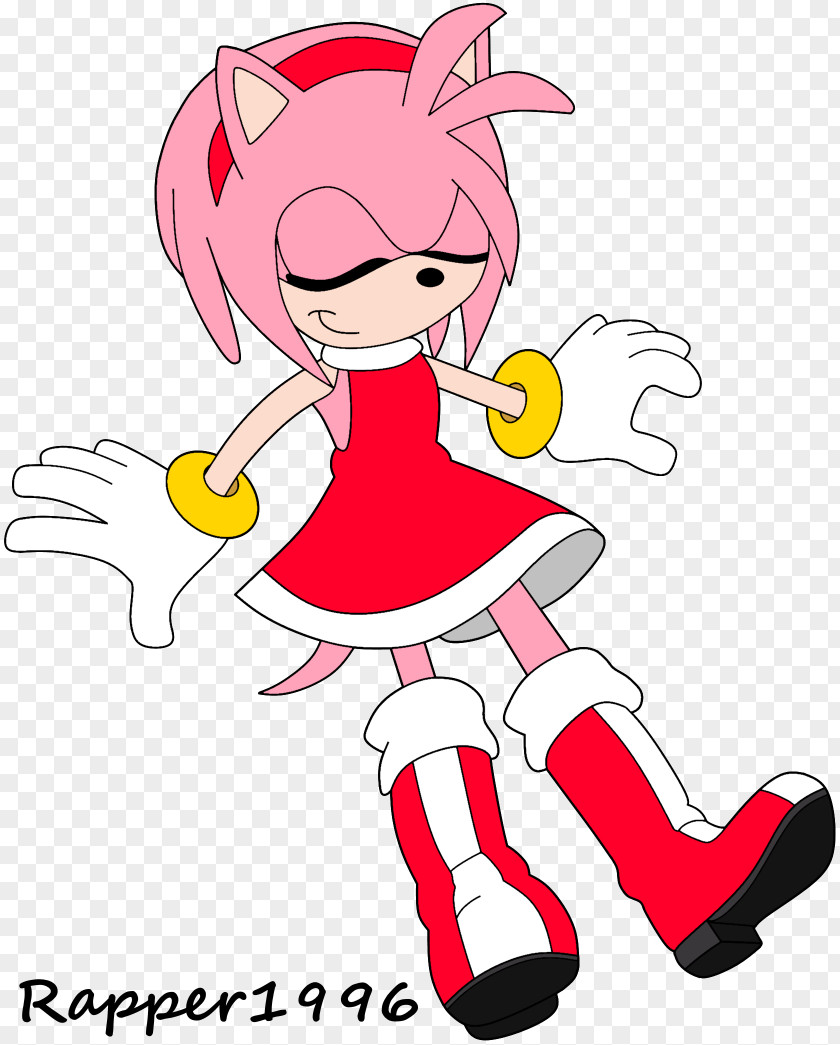 Amy Rose Clip Art Cartoon Shoe Line PNG