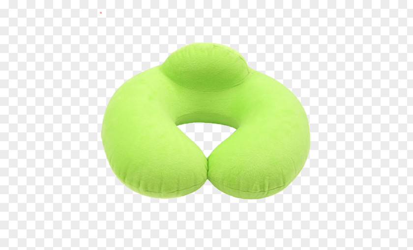 Bright Green U-pillow Neck PNG