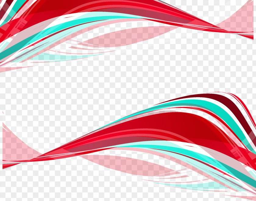 Colorful Stripes Wave Line Template PNG