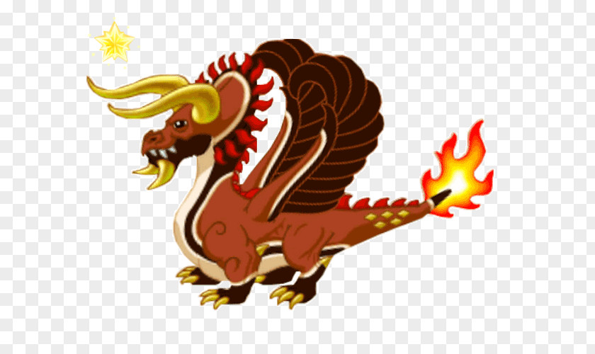Dragon DragonVale Reindeer Gold Fire PNG