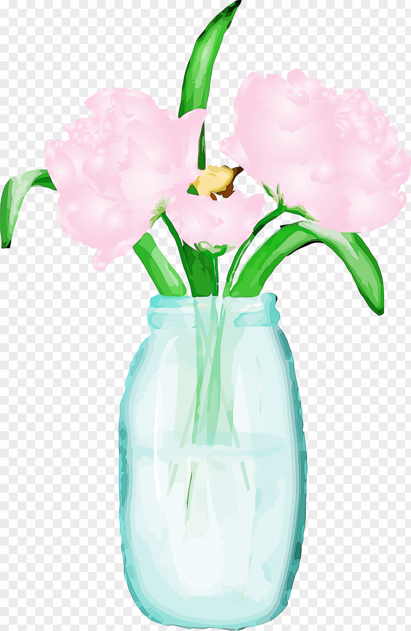 Flower Vase Plant Mason Jar Cut Flowers PNG