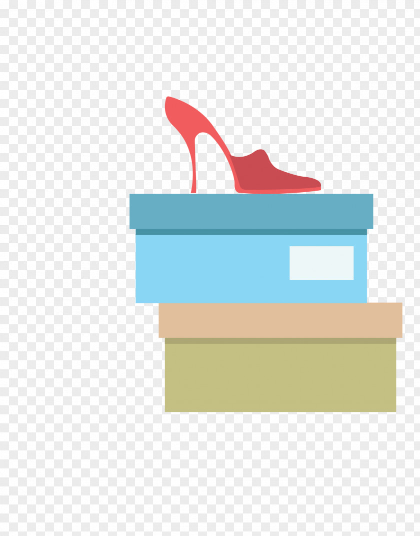 Vector Color Ladies High Heels Shoeboxes High-heeled Footwear Shoe PNG