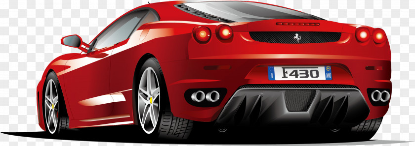 Fashion Vector Material Ferrari F430 LaFerrari Enzo Sports Car PNG