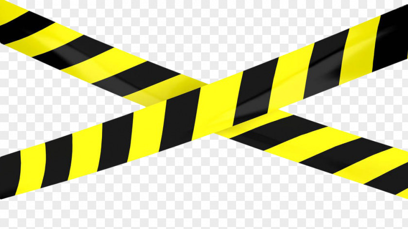 Hand Painted Yellow Warning Belt Adhesive Tape Barricade Stock Photography Royalty-free Clip Art PNG
