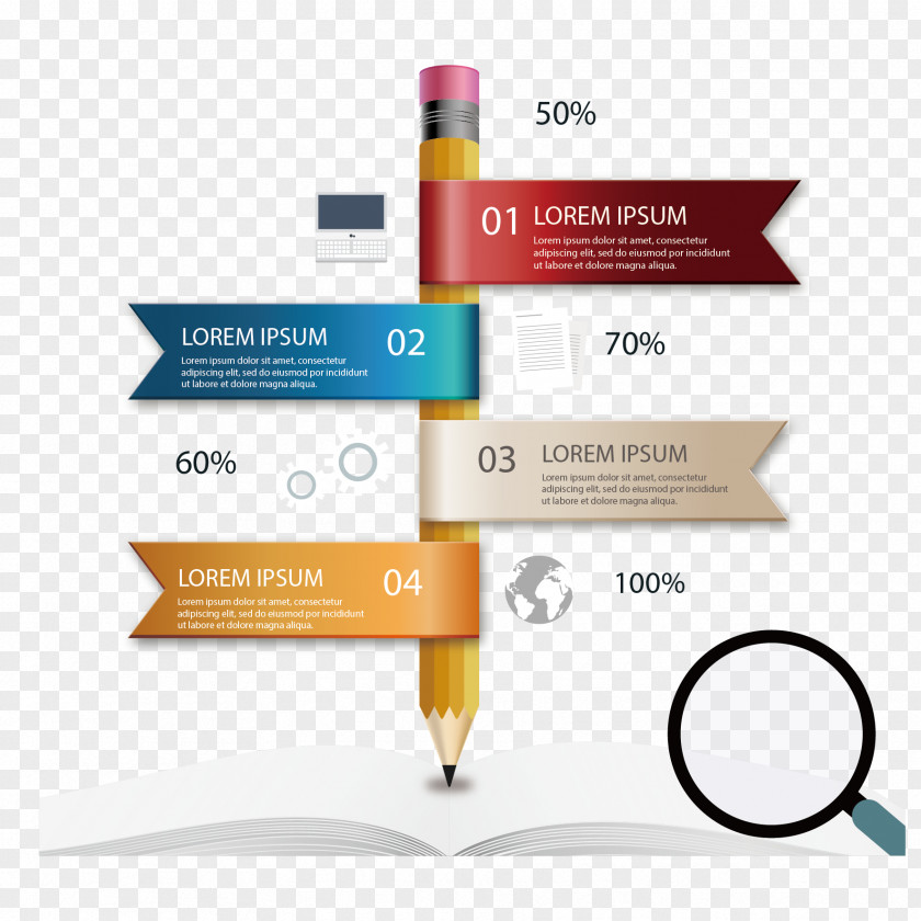 Vector Pen Information Map Chart Illustration PNG