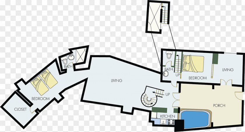 Villa Corner Native Eco Villas Floor Plan Drawing Architecture PNG