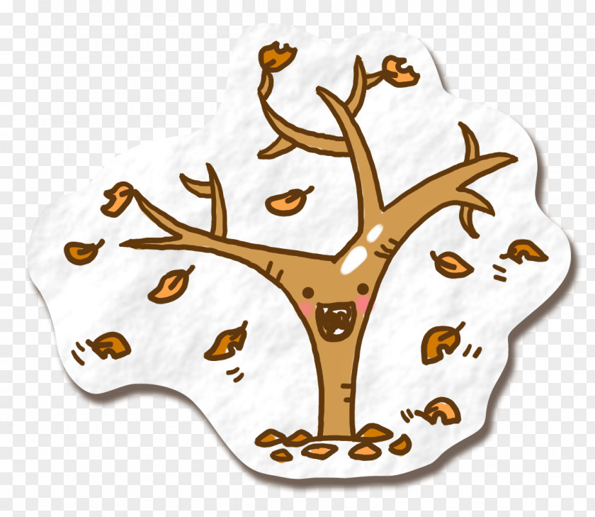 Autumn Tree Cartoon PNG