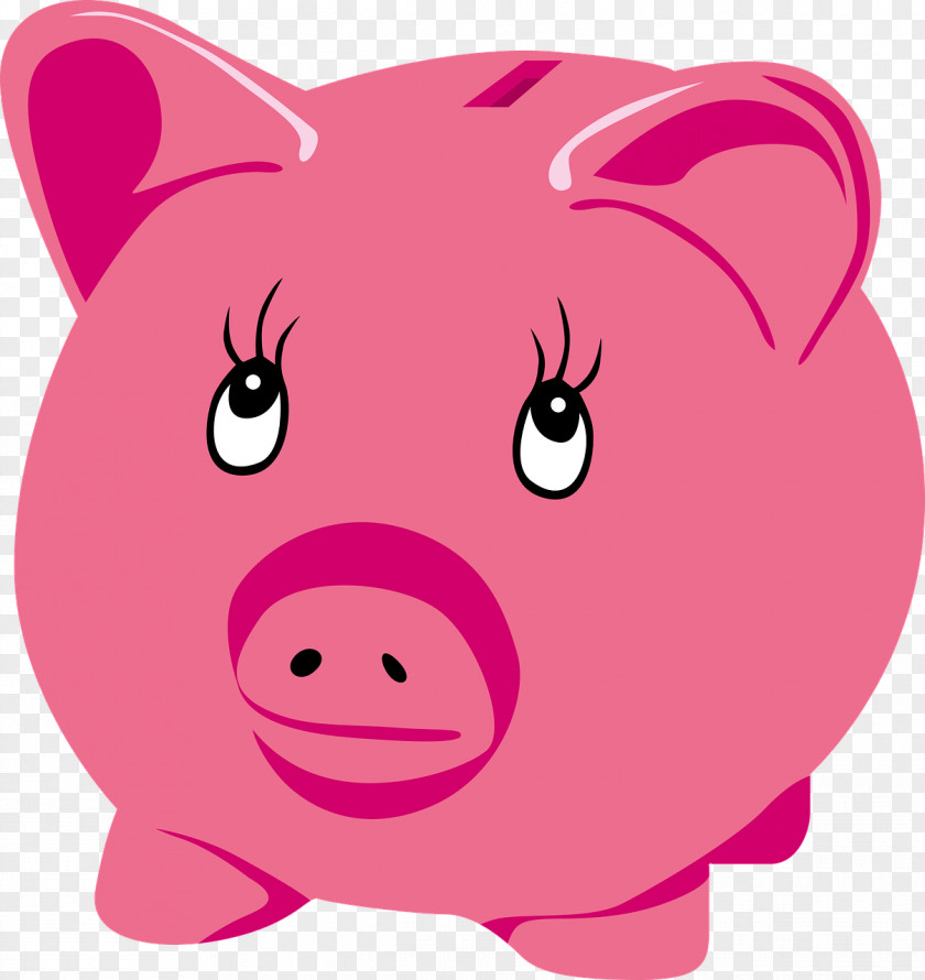 Cute Piggy Bank Pixabay Illustration PNG