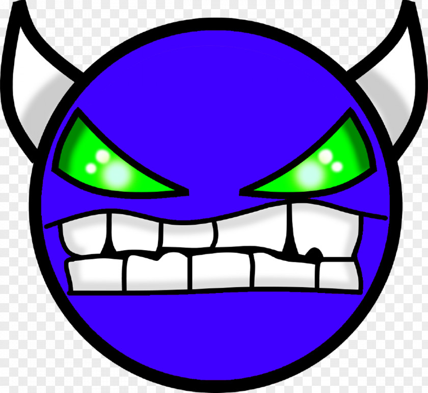 Demon Face Geometry Dash Devil Image Daemon PNG