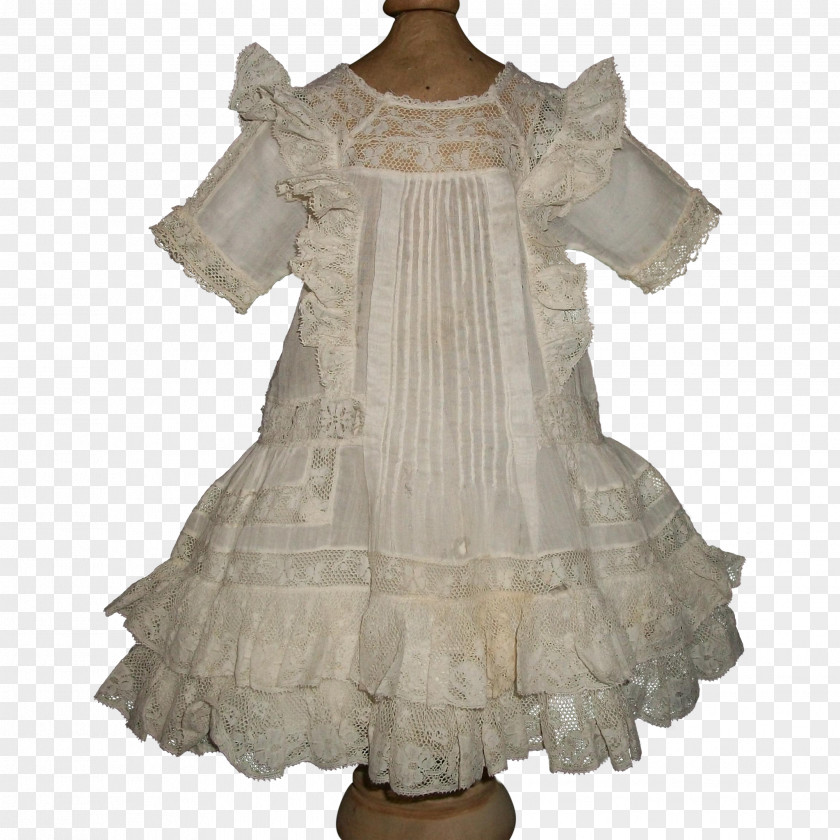 French Fashion Doll Dress Vintage Clothing Antique PNG