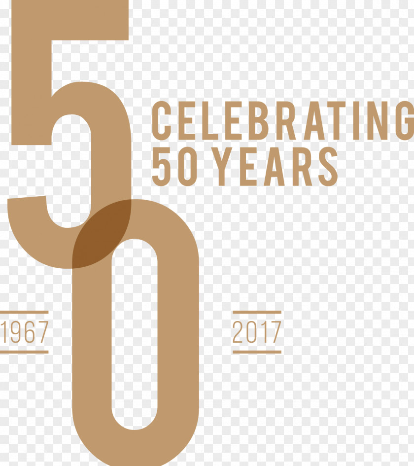 Celebrating 50 Years Logo Brand Product Design PNG