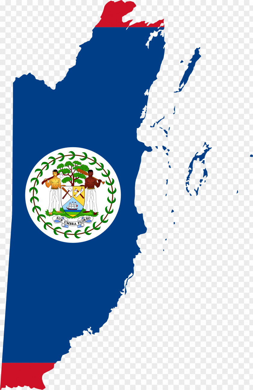 Country Flag Of Belize Map PNG