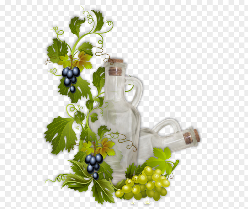 Grape Harvest Smile Eye Glass Bottle PNG