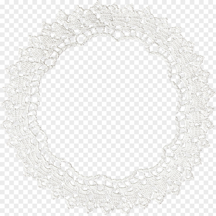 Lace Ring White Black Pattern PNG