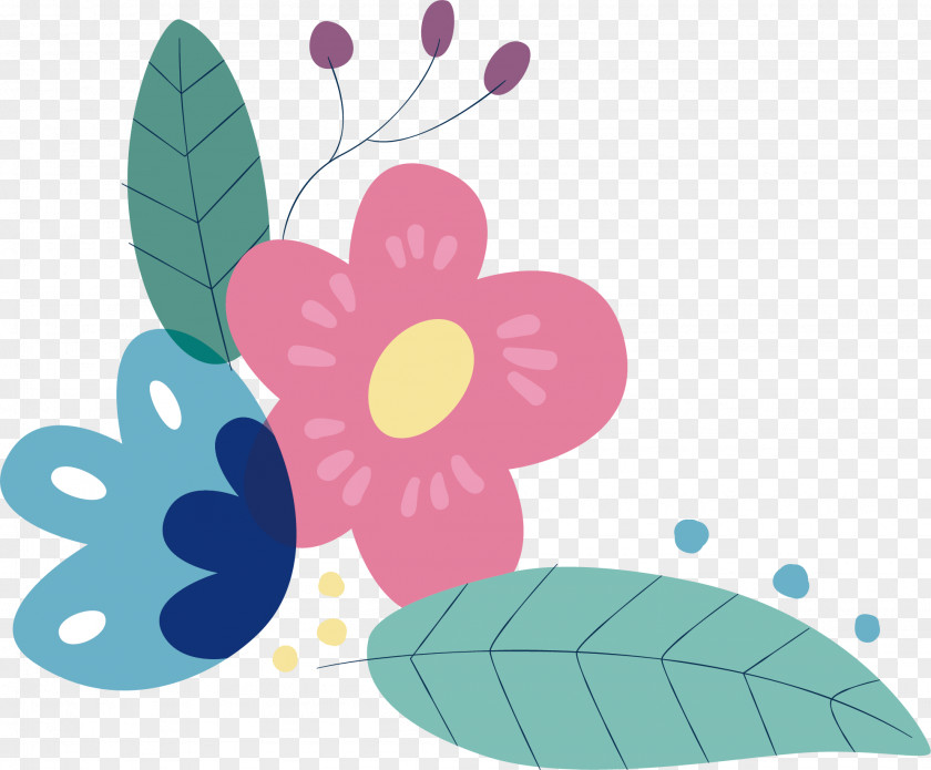 Watercolor Bouquet Vector Painting PNG