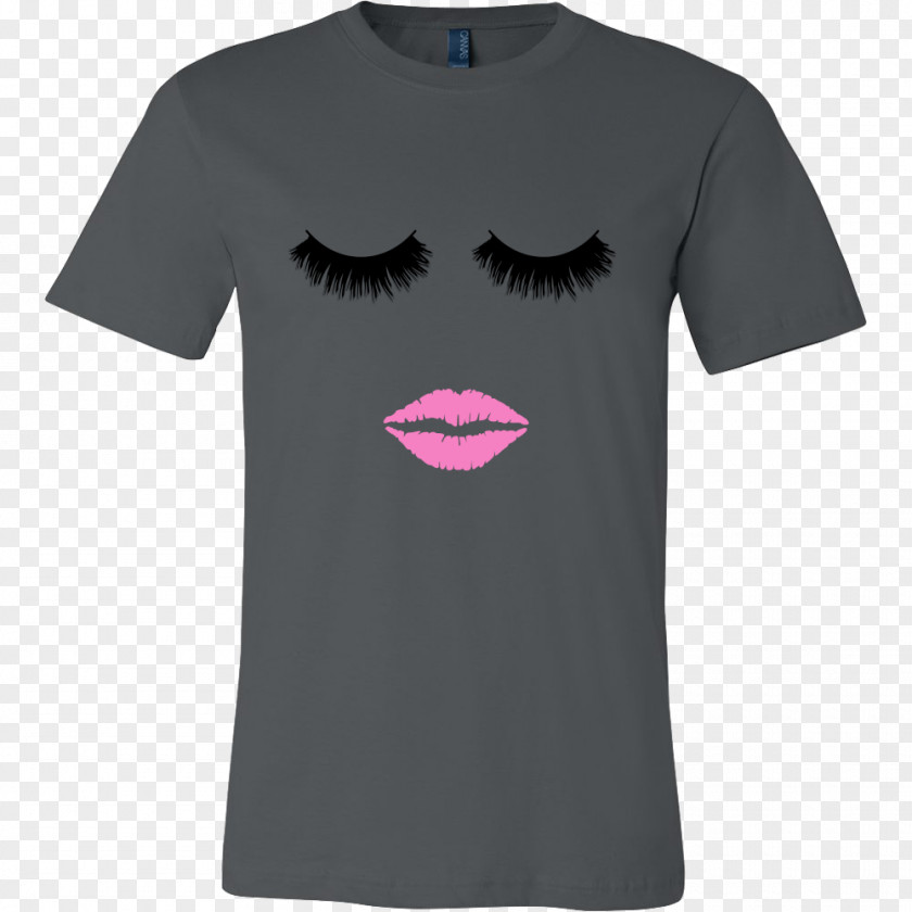 Lashes And Lips T-shirt Sweater Sleeve Clothing PNG