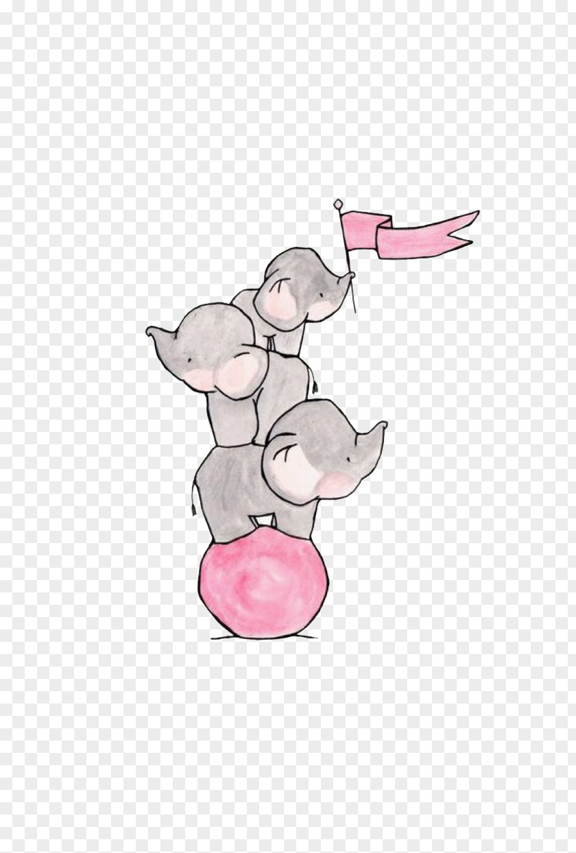Three Baby Elephants To Pull Material Free PNG baby elephants to pull material free clipart PNG