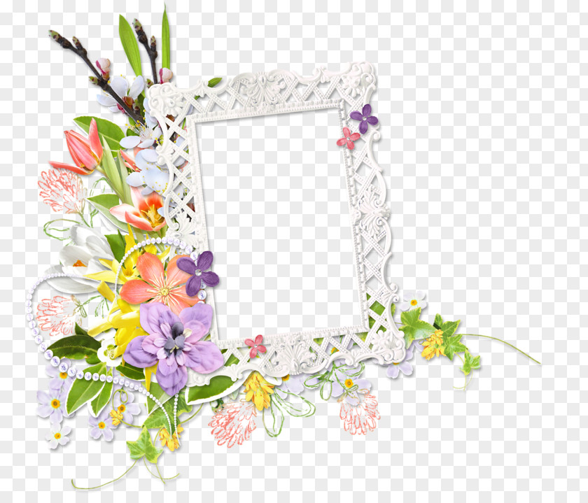 Flower Floral Design Picture Frames PNG