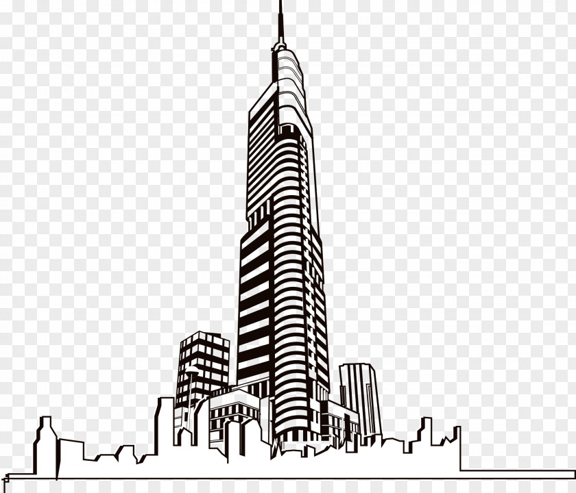 Linear City SkyscraperCity Building Clip Art PNG