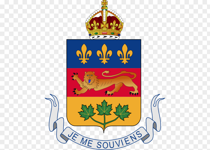 QUEBEC Coat Of Arms Quebec Je Me Souviens Crest PNG