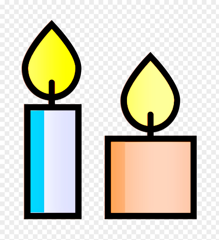 Sign Yellow Birthday Icon Candle Celebration PNG