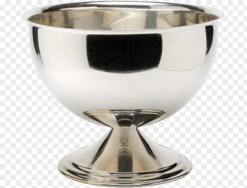 Silver Champagne Glass Cup Bowl PNG