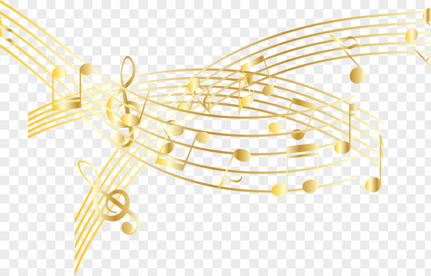 Cartoon Notes Material Musical Note Drawing PNG
