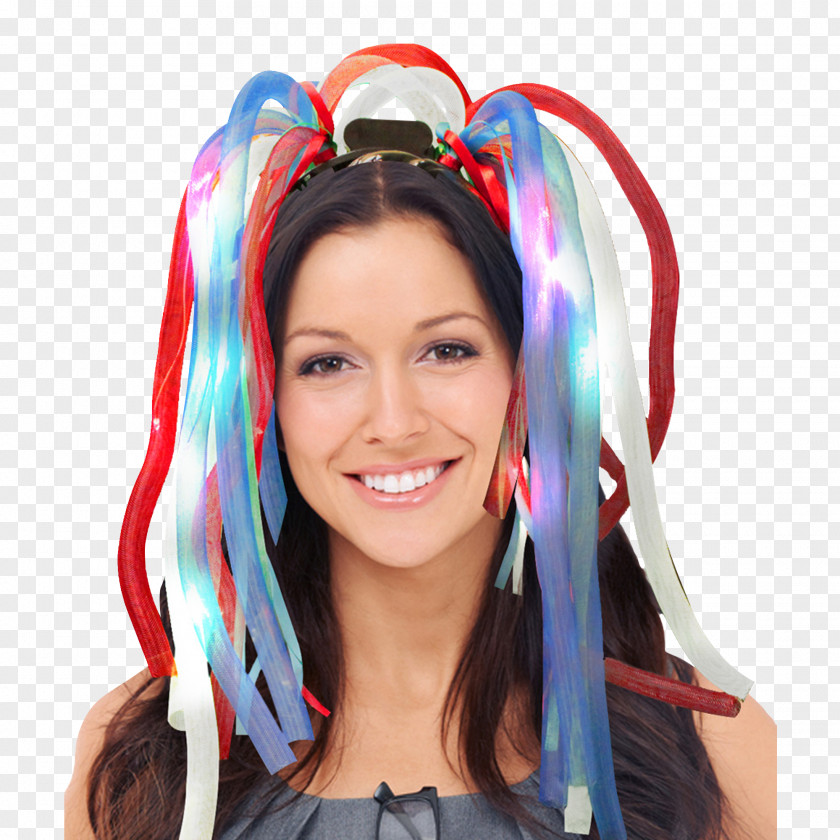 Dreads Light-emitting Diode Dreadlocks Red Wig PNG