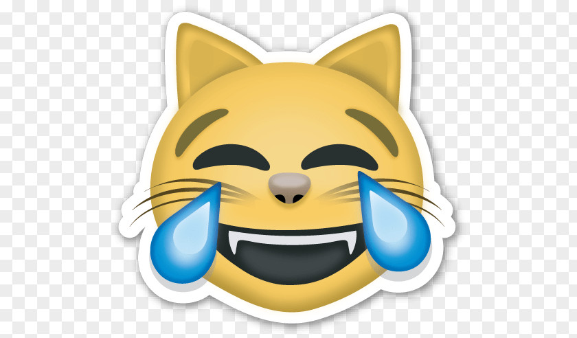 Cat Face With Tears Of Joy Emoji PNG Emoji, cat emoji clipart PNG