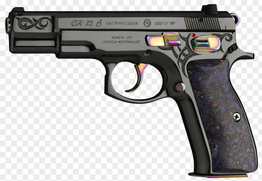 Handgun CZ 75D Compact Česká Zbrojovka Uherský Brod CZ-USA Firearm PNG