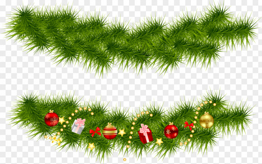 Pine Garland Cliparts Christmas Wreath Clip Art PNG