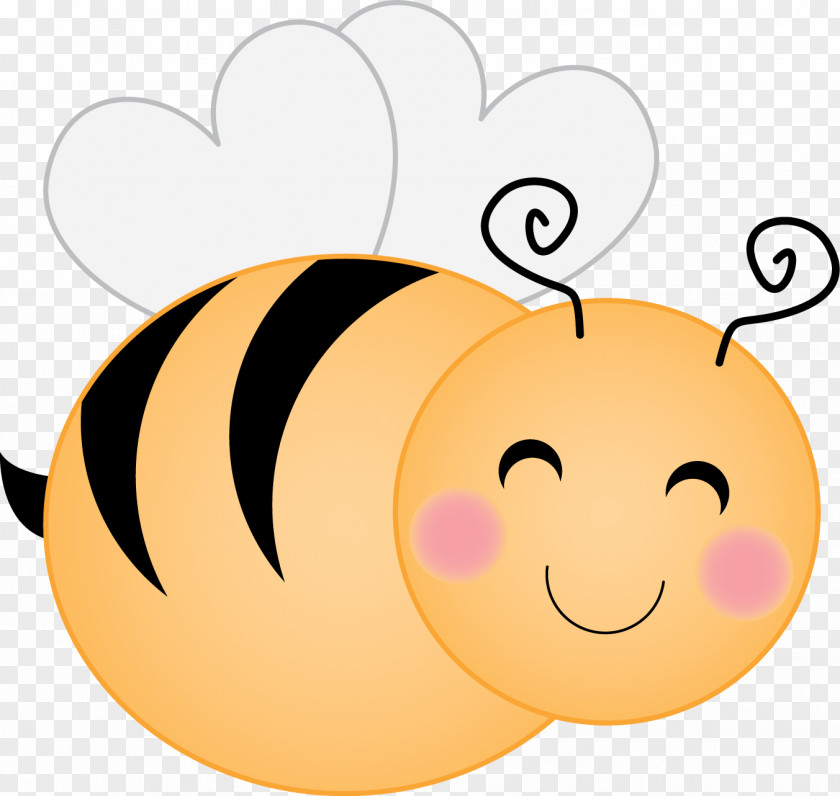 Bee Insect Smile Clip Art Drawing PNG
