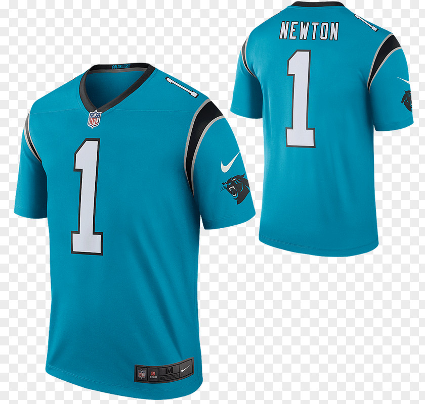 Cam Newton 2017 Carolina Panthers Season NFL Color Rush Jersey PNG