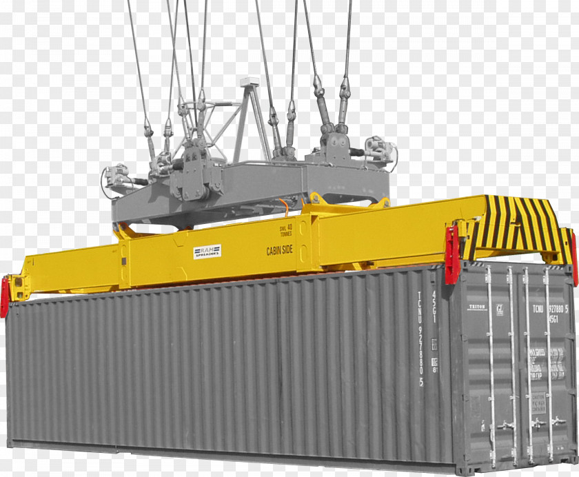 Crane Ram Trucks Container Spreader Intermodal PNG