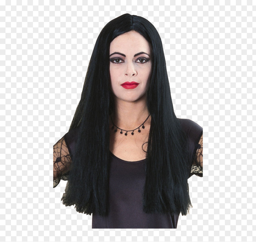 Morticia Addams The Family Wednesday Halloween Costume PNG