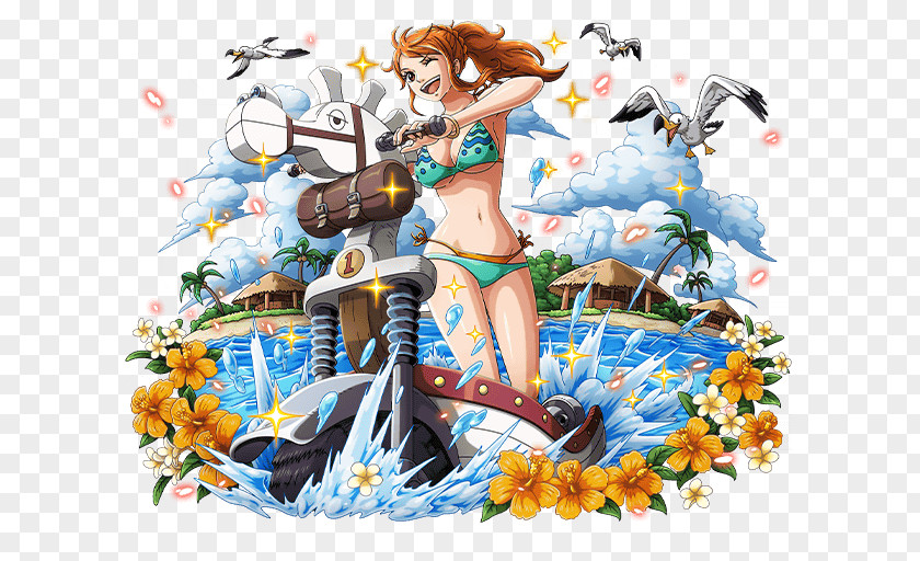 One Piece Nami Treasure Cruise Roronoa Zoro Usopp Monkey D. Luffy PNG