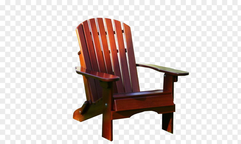 Patio Adirondack Chair Furniture Wood Table PNG