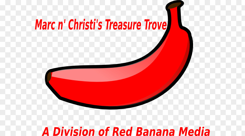 Red Bana Clip Art Product Design Banana PNG