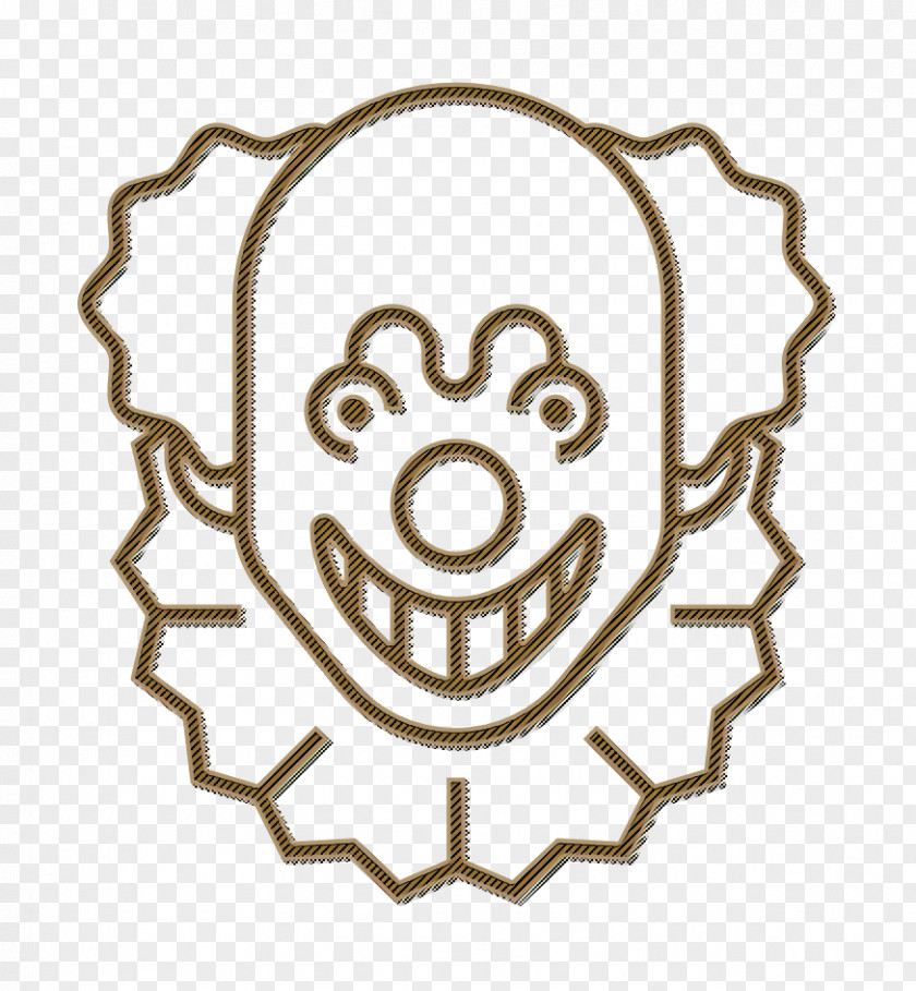 Sticker Smile Carnival Icon Circus Clown PNG